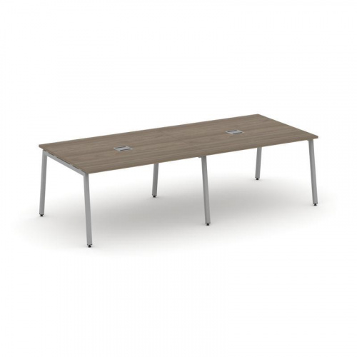 Style Project Стол переговорный SN-4A.SPRG-042 Белый/Металл Антрацит 2360*1180*750 Style Project Стол переговорный SN-4A.SPRG-042 Белый/Металл Антрацит 2360*1180*750