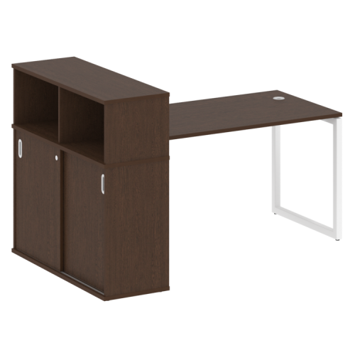 Стол офисный с шкафом-купе на О-обр. м/к Metal System Quattro 40БО.РС-СШК-3.3 фото 5