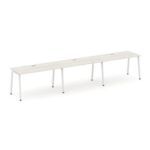 Style Project Рабочая станция 1 сторон. SN-4A.ORS-052 Тиквуд Светлый/Металл Белый 3540*800*750 фото 27