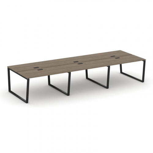 Style Project Рабочая станция 2-х сторон. SN-6T2.DRS-064 Акация Лорка/Металл Антрацит/Заглушка Пласт фото 5