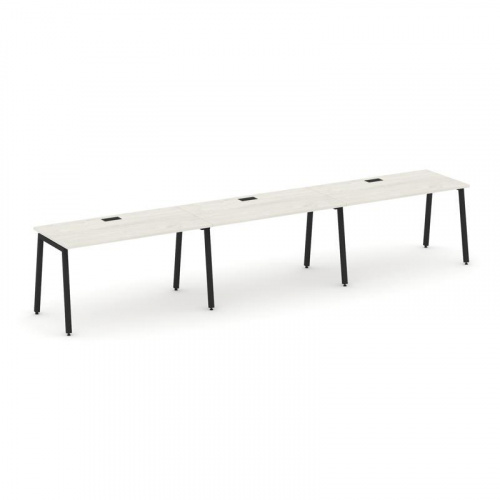 Style Project Рабочая станция 1 сторон. SN-4A.ORS-052 Тиквуд Светлый/Металл Белый 3540*800*750 фото 13