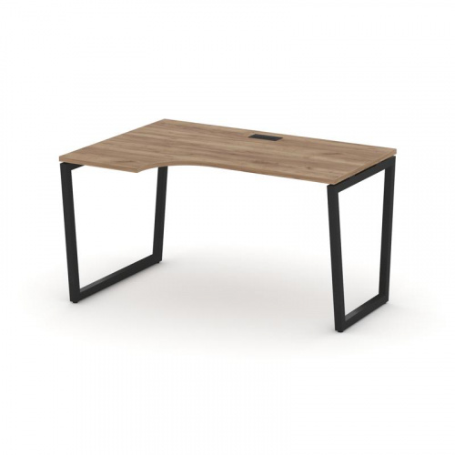 Style Project Стол рабочий эргоном. SN-4T2.SPA-012(L) Акация Лорка/Металл Антрацит/Заглушка Пластик фото 7