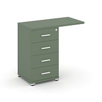 Тумба приставная с 4 ящикам Concept CN.TUS-001 W