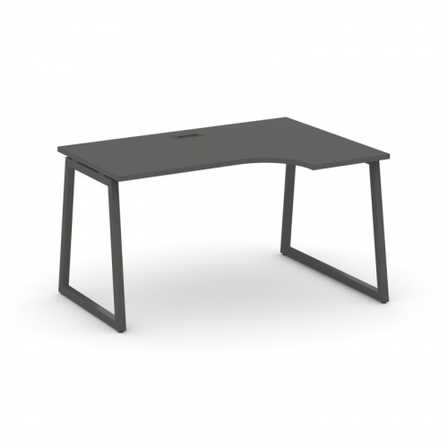 Style Project Стол рабочий эргоном. SN-4T1.SPA-021(R) Акация Лорка/Металл Антрацит/Заглушка Пластик фото 14