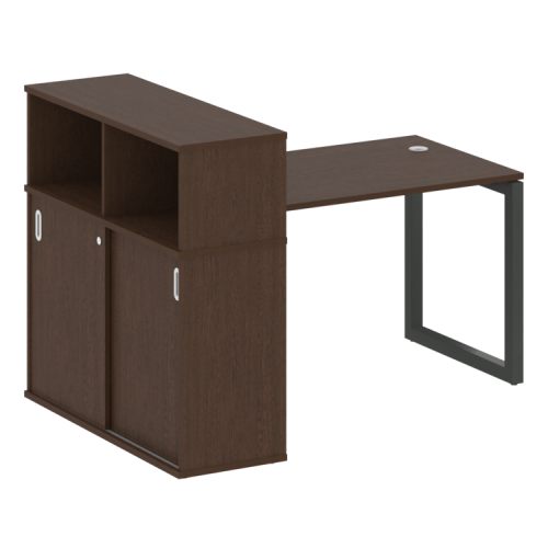 Стол офисный с шкафом-купе на О-обр. м/к Metal System Quattro 50БО.РС-СШК-3.2 фото 8